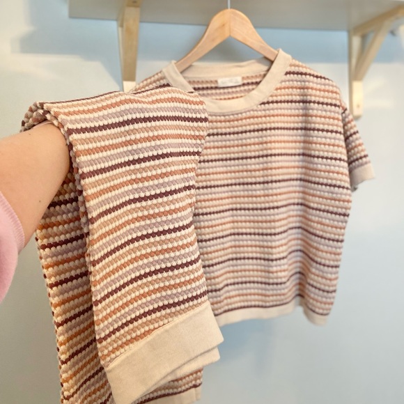 Rylee and Cru Women’s Honeycomb knit set - Picture 3 of 5